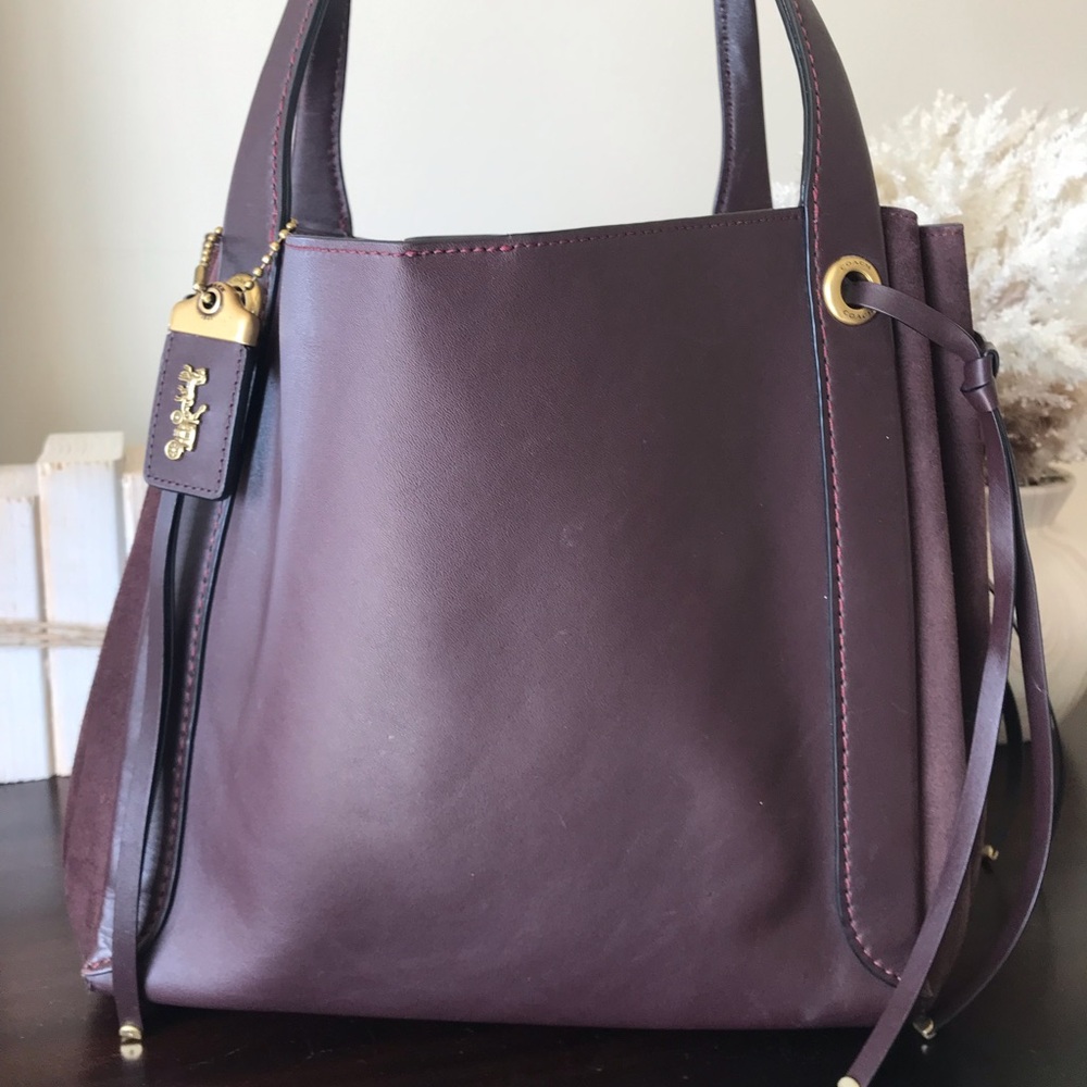 Coach 1941 Harmony Burgundy Oxblood Hobo with Gold Hardware & Rogue Hangtag - Picture 13 of 14